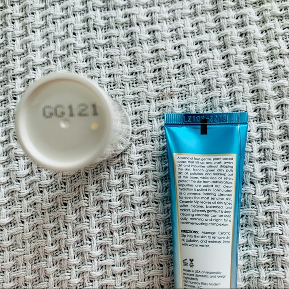 NWT SUNDAY RILEY GOOD GENES Exfoliator and CERAMIC SLIP Face Cleanser - balance - Picture 3 of 4